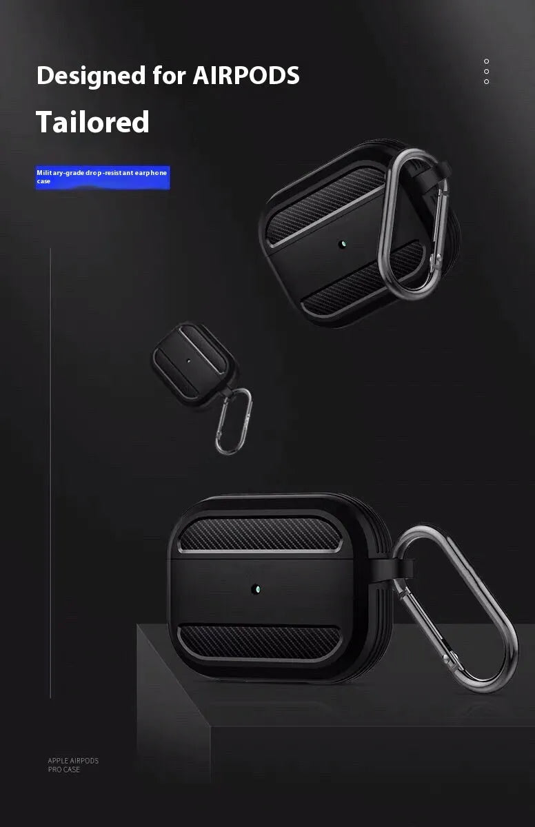 Creative Carbon Fiber Patterned Headphone Protective Case - Bellarte Enchanté Creative Carbon Fiber Patterned Headphone Protective Case